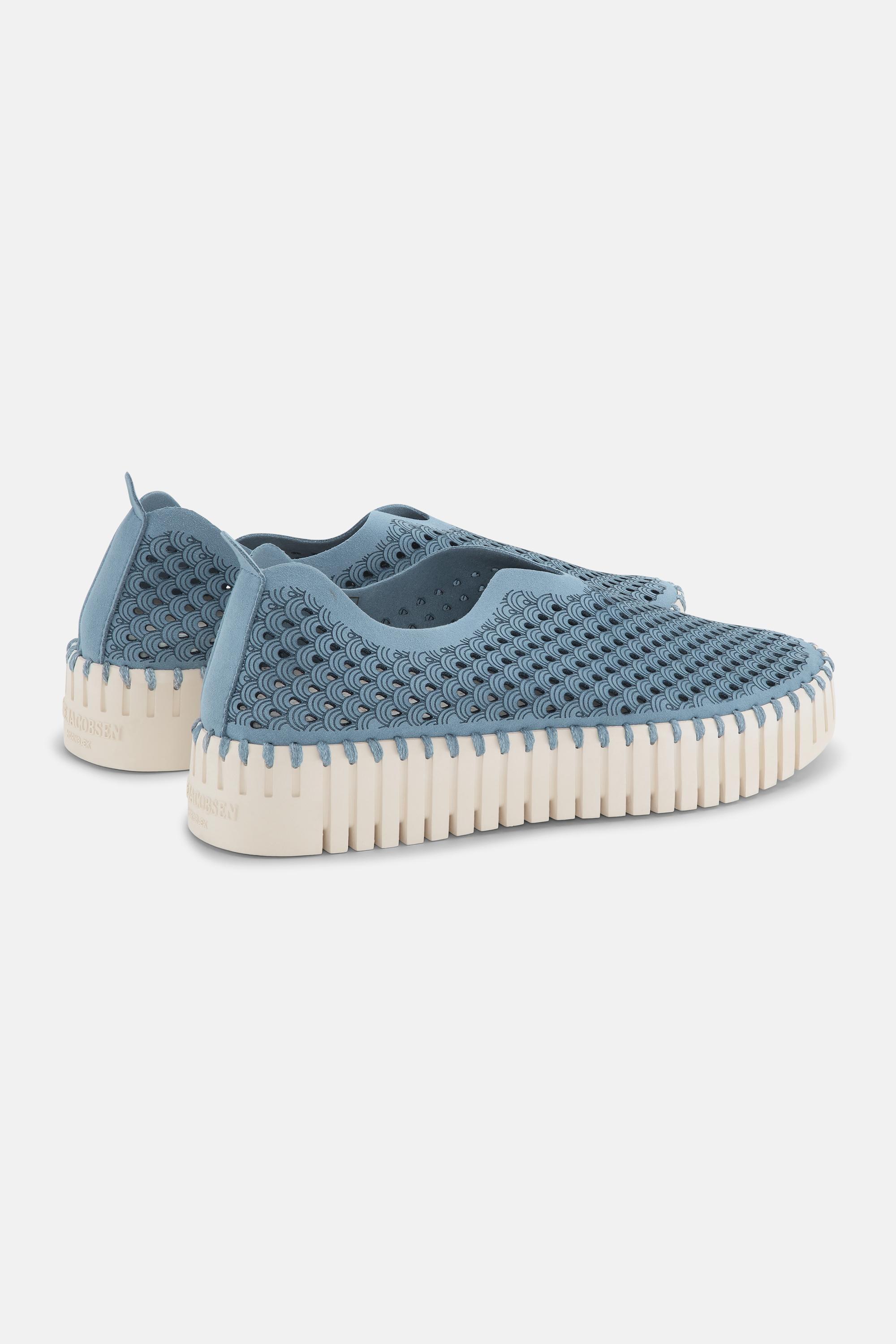 Platform Tulip Sko - Blue Cloud